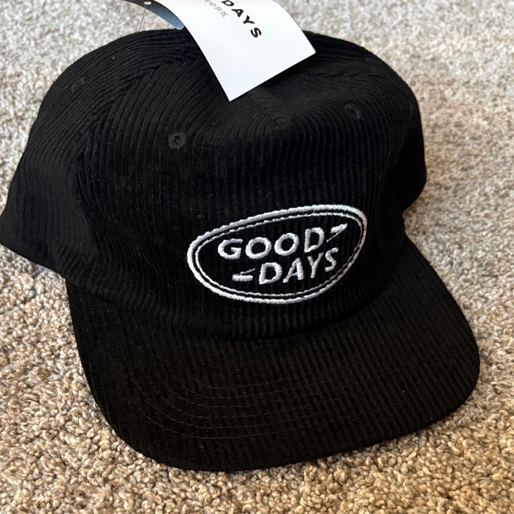 Black Corduroy Hat